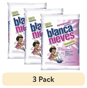3 Pack Blanca Nieves Laundry Detergent, Powder Cleanser with Anionic Surfactant, Safe for Colors & Whites, 70.54oz 3 Pack Blanca Nieves Laundry Detergent, Powder Cleanser with Anionic Surfactant, Safe for Colors & Whites, 70.54oz