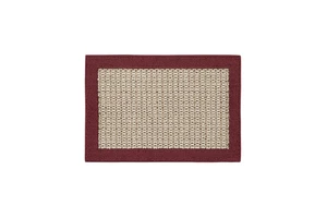 1'8"x2'6" Mainstays Farmhouse Faux Sisal Olefin Red Border Indoor Accent Rug 1'8"x2'6" Mainstays Farmhouse Faux Sisal Olefin Red Border Indoor Accent Rug
