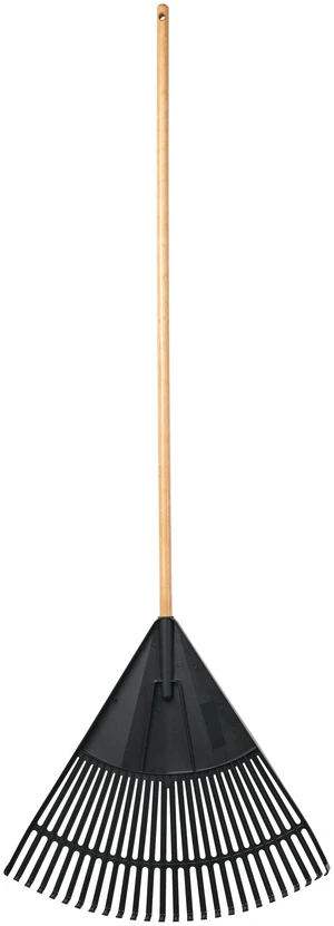 Expert Gardener 24-Inch Poly Leaf Rake with Wood Handle Expert Gardener 24-Inch Poly Leaf Rake with Wood Handle