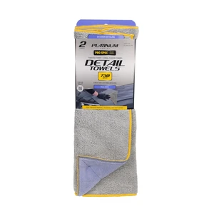 Platinum Series Pro Spec 18x18 Inch Twisted Terry Coral Fleece Microfiber Car Cleaning Towels, 2 Pack Platinum Series Pro Spec 18x18 Inch Twisted Terry Coral Fleece Microfiber Car Cleaning Towels, 2 Pack