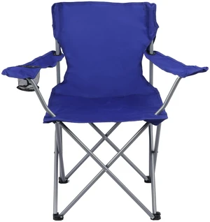 Ozark Trail Quad Folding Camp Chair with Cup Holder, Royal Blue Ozark Trail Quad Folding Camp Chair with Cup Holder, Royal Blue
