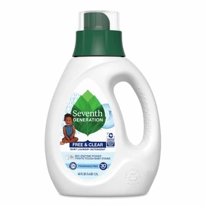 Seventh Generation Baby Laundry Detergent Unscented, 45 oz, Up to 30 Loads, Removes Baby Stains Seventh Generation Baby Laundry Detergent Unscented, 45 oz, Up to 30 Loads, Removes Baby Stains