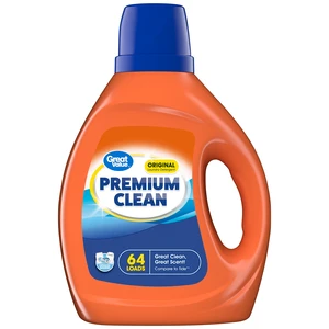 Great Value Premium Clean Original Laundry Detergent, 84fl oz, 64 Loads Great Value Premium Clean Original Laundry Detergent, 84fl oz, 64 Loads