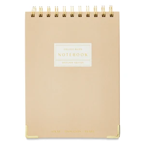 Pen+Gear College Ruled Journal, Top Spiral, 160 Pages, 6.02in x 8.46in, Dusky Taupe Pen+Gear College Ruled Journal, Top Spiral, 160 Pages, 6.02in x 8.46in, Dusky Taupe