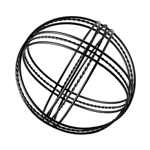 Mainstays Metal Abstract Orb 6" Black Modern Accent Tabletop Decoration Mainstays Metal Abstract Orb 6" Black Modern Accent Tabletop Decoration