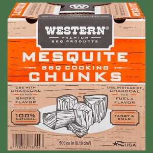 Western 500 cu in Mesquite Smoking Wood Chunk Box CS Western 500 cu in Mesquite Smoking Wood Chunk Box CS