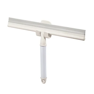 iDesign Shower Squeegee with Adhesive Hook, Orleans Collection, Coconut/White iDesign Shower Squeegee with Adhesive Hook, Orleans Collection, Coconut/White
