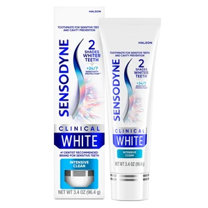 Sensodyne Clinical White Toothpaste for Sensitive Teeth, Intensive Clean, 3.4Oz Sensodyne Clinical White Toothpaste for Sensitive Teeth, Intensive Clean, 3.4Oz