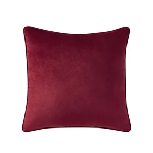 Holiday Time Red Velvet Decorative Pillow, 18in x 18in Holiday Time Red Velvet Decorative Pillow, 18in x 18in
