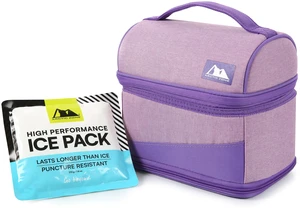 Arctic Zone Lavender Purple Expandable Lunch Box with Thermal Insulation and Ice Pack Arctic Zone Lavender Purple Expandable Lunch Box with Thermal Insulation and Ice Pack