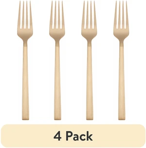 Better Homes & Gardens River Gold Stainless Steel Salad Fork (4-Pack) Better Homes & Gardens River Gold Stainless Steel Salad Fork (4-Pack)