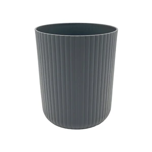 Mainstays 1.64Gallon Plastic Ribbed Trash Can, Grey Mainstays 1.64Gallon Plastic Ribbed Trash Can, Grey