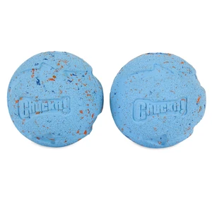 Chuckit! Rebounce Dog Ball Ecofriendly Rubber Fetch Toy, Medium 2.5", for Breeds 20-60 lb, Pack of 2, Bright Blue Chuckit! Rebounce Dog Ball Ecofriendly Rubber Fetch Toy, Medium 2.5", for Breeds 20-60 lb, Pack of 2, Bright Blue