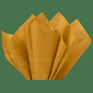 Flexicore Packaging Gift Wrap Tissue Paper, Antique Gold, 15"x20", 100 ct Flexicore Packaging Gift Wrap Tissue Paper, Antique Gold, 15"x20", 100 ct