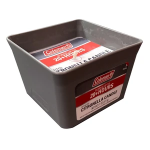 Coleman 2-Wick Citronella Candle 11oz Square Pail Coleman 2-Wick Citronella Candle 11oz Square Pail