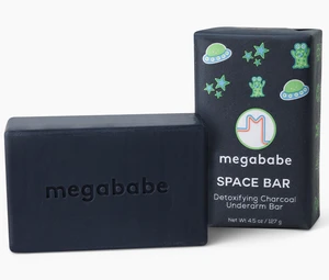 Megababe Space Bar Underarm Bar Soap with Detoxifying Charcoal for Odor Control, 3.5oz Megababe Space Bar Underarm Bar Soap with Detoxifying Charcoal for Odor Control, 3.5oz