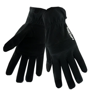 Hyper Tough Synthetic Leather Work Gloves with Knuckle Protection, 1 Pair, Size Medium, Various Colors Hyper Tough Synthetic Leather Work Gloves with Knuckle Protection, 1 Pair, Size Medium, Various Colors