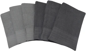 Mainstays 6-Piece Bar Mop Kitchen Towel Set, Gray Mainstays 6-Piece Bar Mop Kitchen Towel Set, Gray