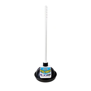 Dr. Rooter Pro-Force Toilet Plunger with Plastic Handle and Stand, 1 Count Dr. Rooter Pro-Force Toilet Plunger with Plastic Handle and Stand, 1 Count