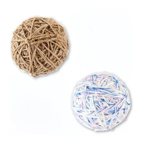 Vibrant Life Yarn Ball Cat Toy with Rattle Sound, 2 Pack Vibrant Life Yarn Ball Cat Toy with Rattle Sound, 2 Pack