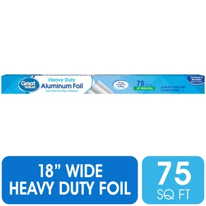 Great Value 75 sq ft Heavy Duty Aluminum Foil Great Value 75 sq ft Heavy Duty Aluminum Foil
