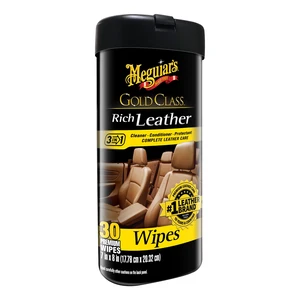 Meguiar's Gold Class Rich Leather Cleaner & Conditioner Wipes, 30 Wipes Meguiar's Gold Class Rich Leather Cleaner & Conditioner Wipes, 30 Wipes