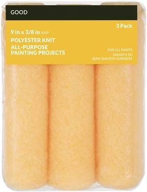 Good 9 x 3/8 in. Knit Polyester Roller Cover, 3-Pack Good 9 x 3/8 in. Knit Polyester Roller Cover, 3-Pack