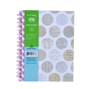 Green Mila Spiral Notebook, 7x9, Eco Friendly, Polka Dot Green Mila Spiral Notebook, 7x9, Eco Friendly, Polka Dot