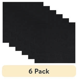 Way to Celebrate Disposable Paper Party Napkins, Black, 6.5in x 6.5in, 24 Count (6 Pack) Way to Celebrate Disposable Paper Party Napkins, Black, 6.5in x 6.5in, 24 Count (6 Pack)