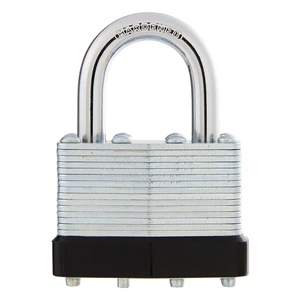 Hyper Tough 1-3/4in Laminated Steel Keyed Padlock with 1in Hardened Steel Shackle Hyper Tough 1-3/4in Laminated Steel Keyed Padlock with 1in Hardened Steel Shackle