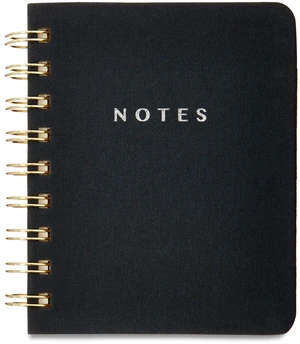 Pen+Gear Small Memo Spiral Notepad, 4 x 5 Inch, 192 Ruled Pages, Twin-Wire Binding, Hard Cover, Black Pen+Gear Small Memo Spiral Notepad, 4 x 5 Inch, 192 Ruled Pages, Twin-Wire Binding, Hard Cover, Black