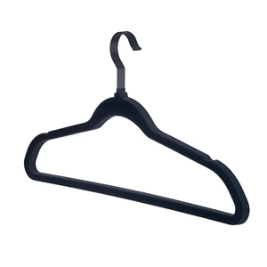 Better Homes & Gardens Non-Slip Velvet Adult Clothing Hangers, 5 Pack, Black Better Homes & Gardens Non-Slip Velvet Adult Clothing Hangers, 5 Pack, Black