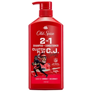 Old Spice Clutch Play C.J. 2-in-1 Shampoo & Conditioner for Men, Old Spice x NFL, 21.9 fl oz Old Spice Clutch Play C.J. 2-in-1 Shampoo & Conditioner for Men, Old Spice x NFL, 21.9 fl oz