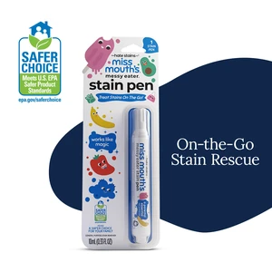 Miss Mouth's Messy Eater Stain Treater Pens for Baby and Kids, 1 Pack, Stain Remover for Food, Grease, Coffee and More, Gentle on Laundry, Fabric and Underwear Miss Mouth's Messy Eater Stain Treater Pens for Baby and Kids, 1 Pack, Stain Remover for Food, Grease, Coffee and More, Gentle on Laundry, Fabric and Underwear