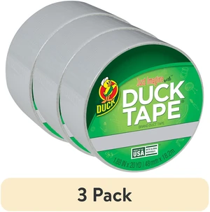3-Pack Duck Tape Duct Tape, 1.88in x 20yd, Dove Grey 3-Pack Duck Tape Duct Tape, 1.88in x 20yd, Dove Grey