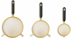 Thyme & Table 3-Piece Fine Mesh Gold Strainer Set Thyme & Table 3-Piece Fine Mesh Gold Strainer Set