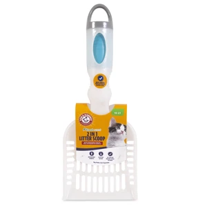 Arm & Hammer Deluxe 2-in-1 Plastic Cat Litter Scoop with Built-In Waste Bag Dispenser, 15 Fresh Scent Disposable Waste Bags, Assorted Colors Arm & Hammer Deluxe 2-in-1 Plastic Cat Litter Scoop with Built-In Waste Bag Dispenser, 15 Fresh Scent Disposable Waste Bags, Assorted Colors