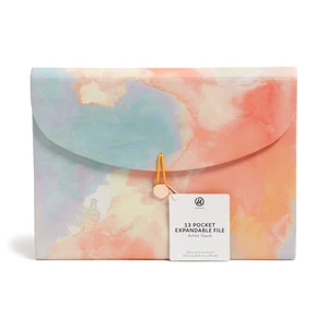 U Brands 13 Pocket Expandable File 13 x 9.2 x 1.5 in Artistic Touch Sky Blue Assorted Colors U Brands 13 Pocket Expandable File 13 x 9.2 x 1.5 in Artistic Touch Sky Blue Assorted Colors
