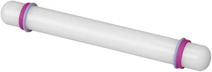 Wilton Fondant Rolling Pin with Guide Rings, 1.22x9Inches Wilton Fondant Rolling Pin with Guide Rings, 1.22x9Inches