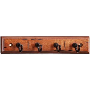 Mainstays Antique Walnut Key Rail with 4 Satin Nickel Hooks, 8.75in, 2lb Capacity, 1Pack Mainstays Antique Walnut Key Rail with 4 Satin Nickel Hooks, 8.75in, 2lb Capacity, 1Pack