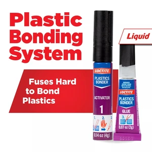 Loctite Super Glue Plastics Bonding System, 1-0.14oz Activator Stick + 1-0.07oz Glue Tube, Clear, 0.21fl oz Kit Loctite Super Glue Plastics Bonding System, 1-0.14oz Activator Stick + 1-0.07oz Glue Tube, Clear, 0.21fl oz Kit