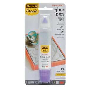 Scotch Scrapbook Glue with 2-Way Applicator, Clear, 1.6oz, 1 Each Scotch Scrapbook Glue with 2-Way Applicator, Clear, 1.6oz, 1 Each