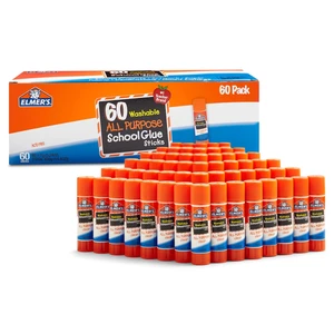 Elmer's All Purpose School Glue Sticks, Washable, 7g, 60 Count Elmer's All Purpose School Glue Sticks, Washable, 7g, 60 Count