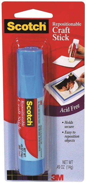 3M Scotch Repositionable Craft Stick, 4.5oz 3M Scotch Repositionable Craft Stick, 4.5oz