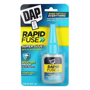 DAP RapidFuse 0.85 oz Clear Super Glue DAP RapidFuse 0.85 oz Clear Super Glue