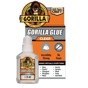 Gorilla Clear Glue, 1.75Ounce Bottle (51mL), 24-Hour Dry Time Gorilla Clear Glue, 1.75Ounce Bottle (51mL), 24-Hour Dry Time