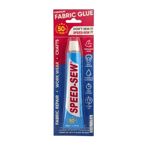 Speed-Sew Premium Liquid Fabric Glue 1.7 oz Fast Drying Multi-Purpose No Sew for Crafts, DIY, Clothing Repairs, Denim Speed-Sew Premium Liquid Fabric Glue 1.7 oz Fast Drying Multi-Purpose No Sew for Crafts, DIY, Clothing Repairs, Denim