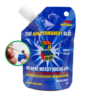 Le Glue Temporary Adhesive for Plastic Building Blocks Le Glue Temporary Adhesive for Plastic Building Blocks