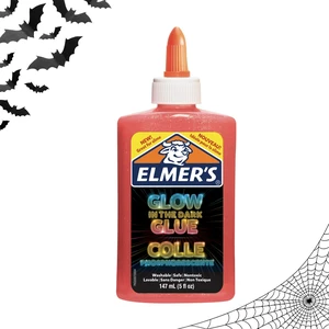 Elmer's Glow-in-the-Dark Liquid Glue, Washable, Pink, 5oz Elmer's Glow-in-the-Dark Liquid Glue, Washable, Pink, 5oz