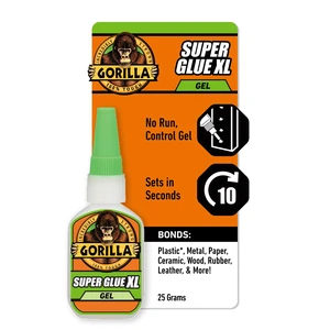 Gorilla Clear Super Glue XL, 25g Bottle Gorilla Clear Super Glue XL, 25g Bottle